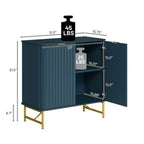 CLIHOME Armoire de Rangement Décorative sur Pied en MDF, 80 cm de Hauteur, Meuble d'Intérieur