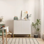 CLIHOME Armoire de Rangement Décorative sur Pied en MDF, 80 cm de Hauteur, Meuble d'Intérieur