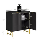 CLIHOME Armoire de Rangement Décorative sur Pied en MDF, 80 cm de Hauteur, Meuble d'Intérieur