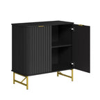 CLIHOME 31.5 in H MDF Indoor Furniture Freestanding Decorative Storage Cabinet