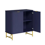 CLIHOME Armoire de Rangement Décorative sur Pied en MDF, 80 cm de Hauteur, Meuble d'Intérieur