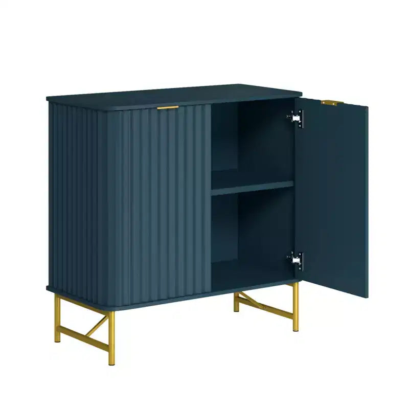 CLIHOME Armoire de Rangement Décorative sur Pied en MDF, 80 cm de Hauteur, Meuble d'Intérieur