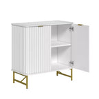 CLIHOME Armoire de Rangement Décorative sur Pied en MDF, 80 cm de Hauteur, Meuble d'Intérieur