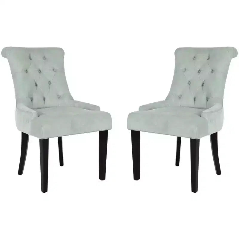 Bowie 20 Tufted Side Chair (Set of 2) - MCR4712 - Black - Safavieh Couture