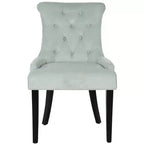 Chaise d'appoint capitonnée Bowie 20 (lot de 2) - MCR4712 - Noir - Safavieh Couture