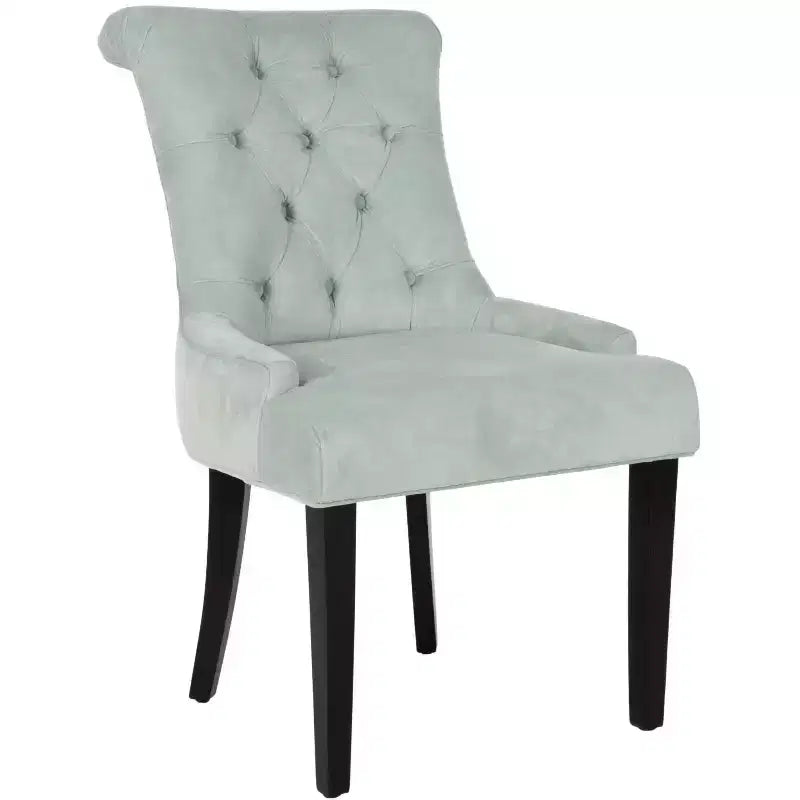 Chaise d'appoint capitonnée Bowie 20 (lot de 2) - MCR4712 - Noir - Safavieh Couture