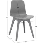 Chaise de salle à manger en plastique moulé Damiano (lot de 2) - SFV6901 - Safavieh Couture