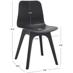 Chaise de salle à manger en plastique moulé Damiano (lot de 2) - SFV6901 - Safavieh Couture
