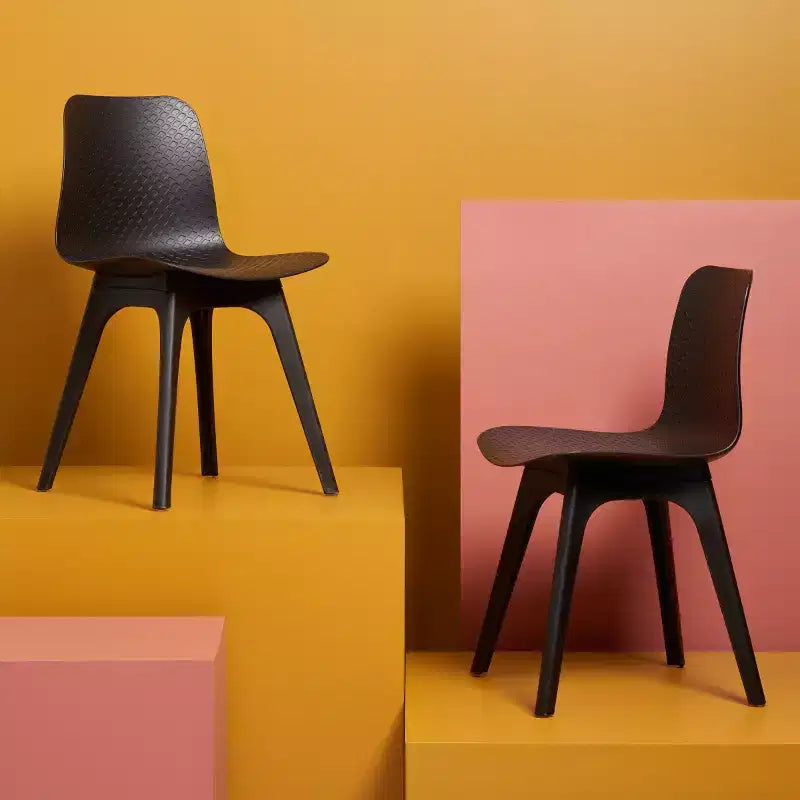 Chaise de salle à manger en plastique moulé Damiano (lot de 2) - SFV6901 - Safavieh Couture