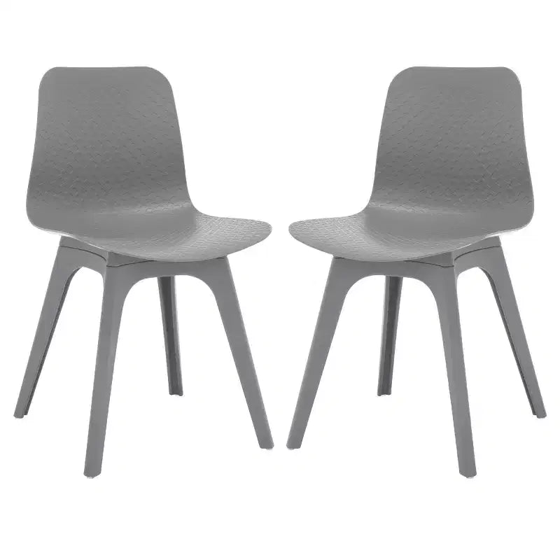 Chaise de salle à manger en plastique moulé Damiano (lot de 2) - SFV6901 - Safavieh Couture