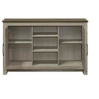 GDFStudio Elvis Armoire en bois 2 portes 119 cm de largeur avec étagères