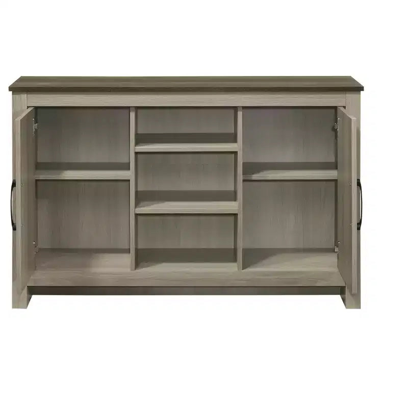 GDFStudio Elvis Armoire en bois 2 portes 119 cm de largeur avec étagères