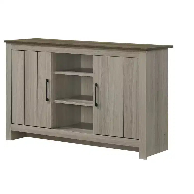 GDFStudio Elvis Armoire en bois 2 portes 119 cm de largeur avec étagères