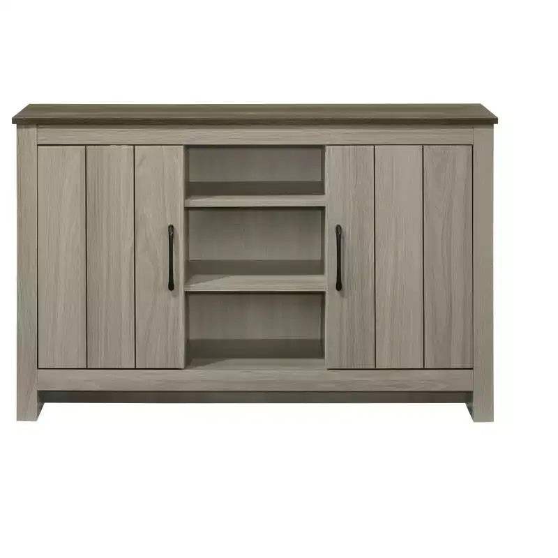 GDFStudio Elvis Armoire en bois 2 portes 119 cm de largeur avec étagères