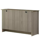GDFStudio Elvis Armoire en bois 2 portes 119 cm de largeur avec étagères