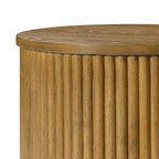 Maven Lane Dallas, Table d'appoint ronde moderne en bois de 44,5 cm
