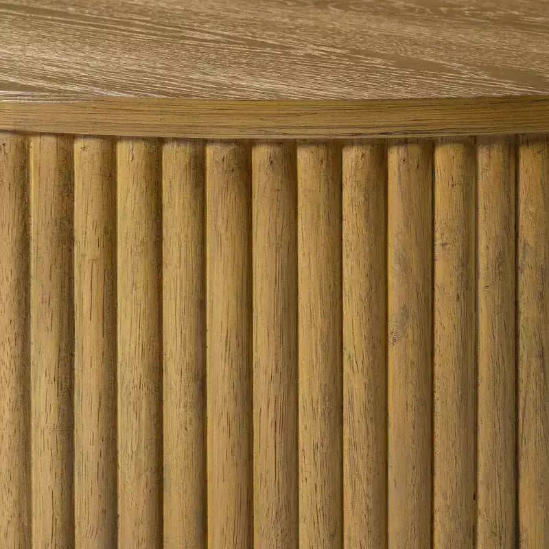 Maven Lane Dallas, Table d'appoint ronde moderne en bois de 44,5 cm