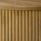 Maven Lane Dallas, Table d'appoint ronde moderne en bois de 44,5 cm