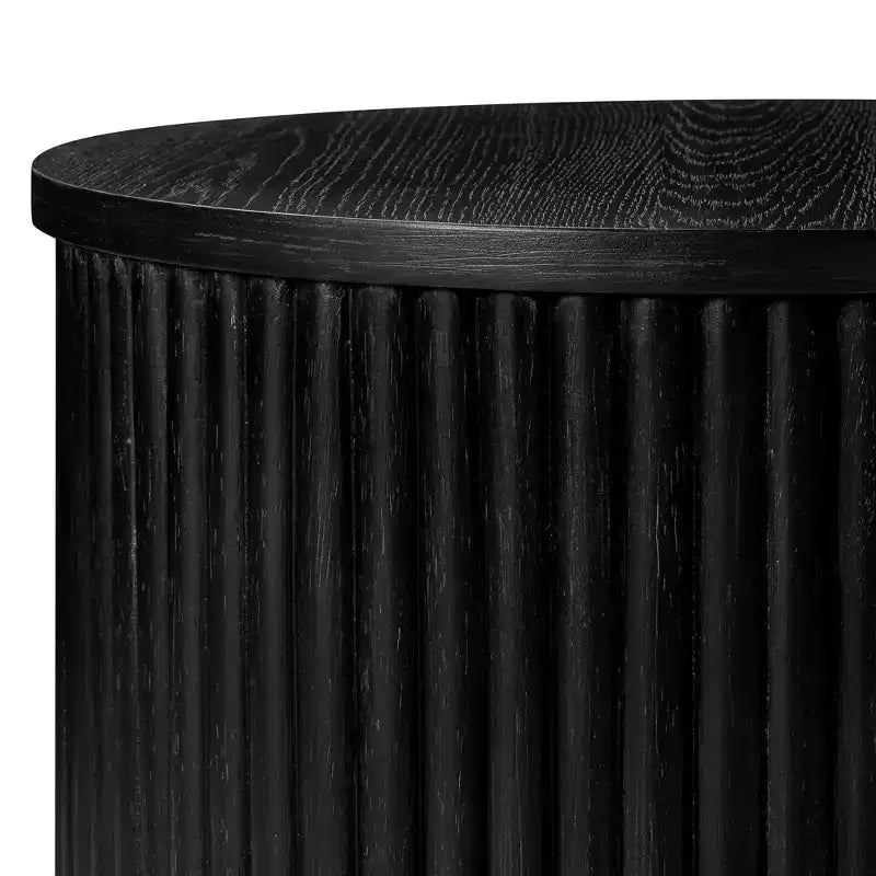 Maven Lane Dallas, Table d'appoint ronde moderne en bois de 44,5 cm