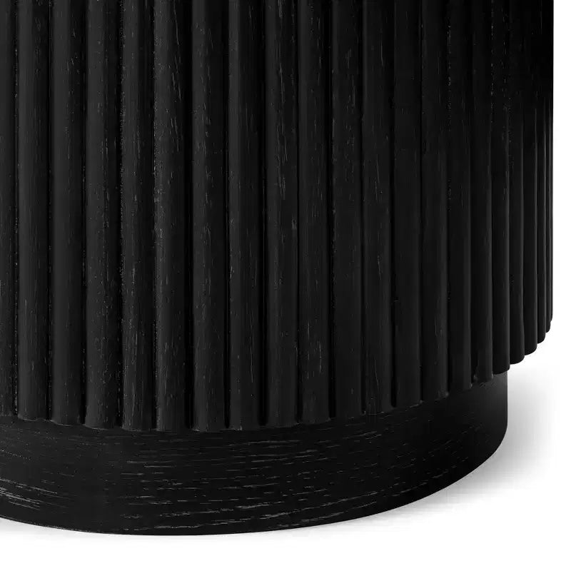 Maven Lane Dallas, Table d'appoint ronde moderne en bois de 44,5 cm