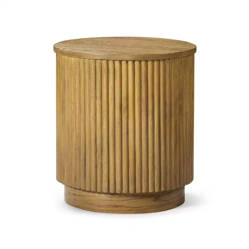 Maven Lane Dallas, Table d'appoint ronde moderne en bois de 44,5 cm