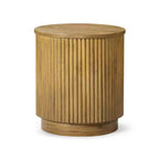 Maven Lane Dallas, Table d'appoint ronde moderne en bois de 44,5 cm