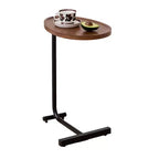 MAYEERTY Table d'appoint en C blanche, petite table de canapé pour salon et chambre à coucher