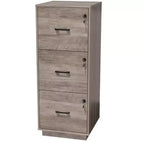 Meuble de classement vertical Karl Home 3 tiroirs gris MDF 39 cm L