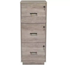 Meuble de classement vertical Karl Home 3 tiroirs gris MDF 39 cm L
