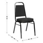 Lot de 4 chaises de banquet empilables à dossier trapézoïdal de la série HERCULES de Flash Furniture