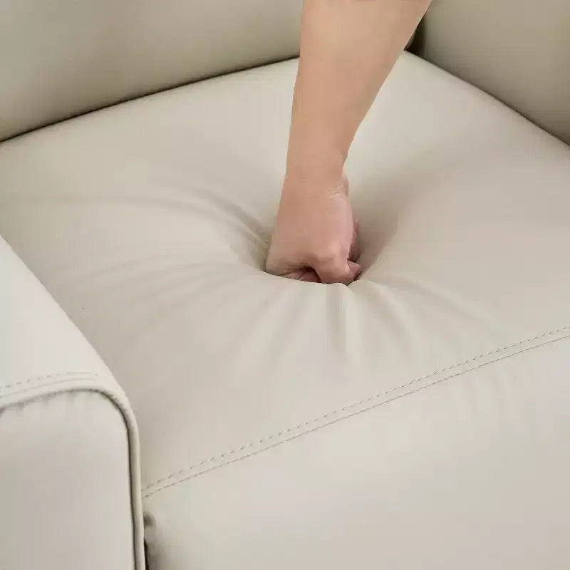 Fauteuil inclinable pivotant et à bascule, inclinable manuel avec support lombaire et revêtement en similicuir, fauteuil inclinable confortable