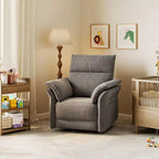Fauteuil inclinable électrique, fauteuil inclinable, pivotant et coulissant à 270°, fauteuil en cuir PU, poches latérales de rangement et port de chargement USB