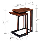 Tables gigognes Sabanti - Lot de 2 - Marron - SEI
