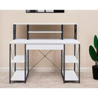 Bureau informatique HomeRoots 47 blanc et noir