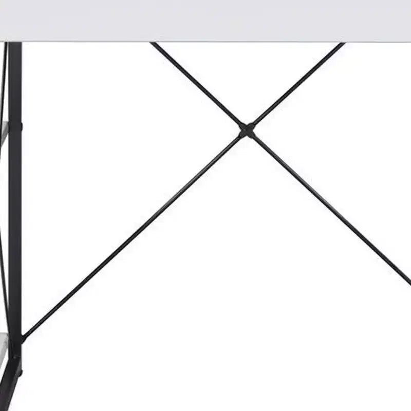 Bureau informatique HomeRoots 47 blanc et noir