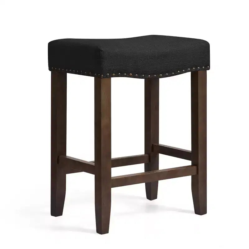 Subrtex 24 Tabourets de bar sans dossier Chaises de comptoir modernes Tabourets de cuisine en bois pour îlot central