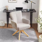 Chaise de bureau pivotante Art Leon en tissu