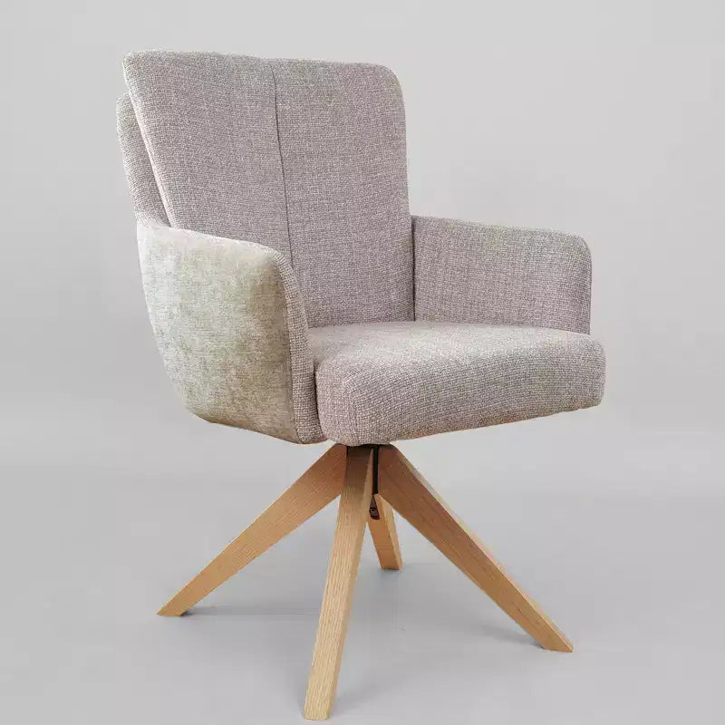 Chaise de bureau pivotante Art Leon en tissu