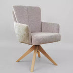 Chaise de bureau pivotante Art Leon en tissu