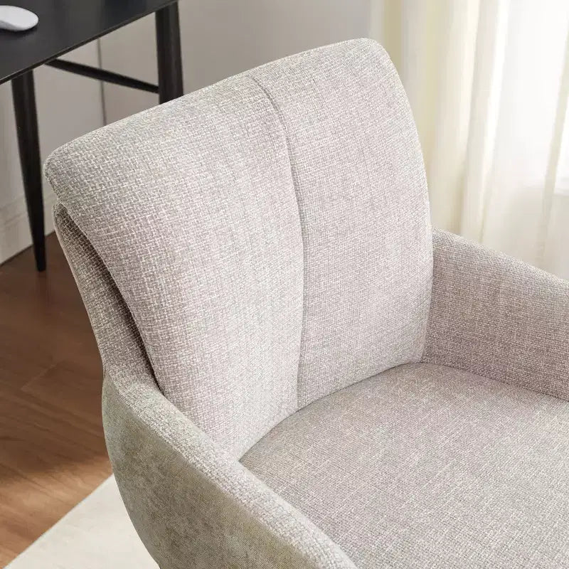 Chaise de bureau pivotante Art Leon en tissu