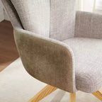 Chaise de bureau pivotante Art Leon en tissu