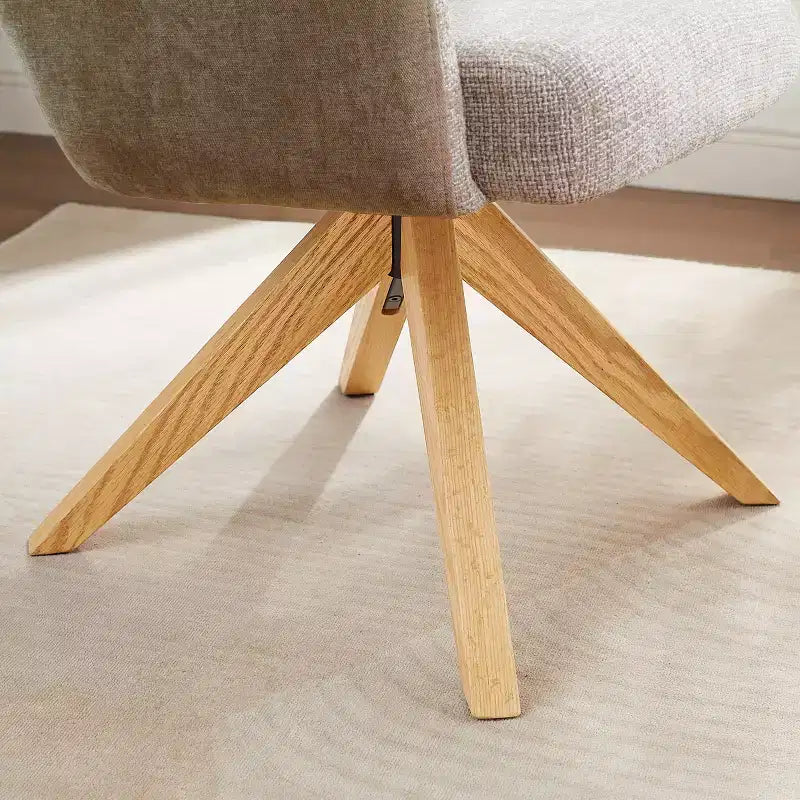 Chaise de bureau pivotante Art Leon en tissu
