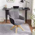Chaise de bureau pivotante Art Leon en tissu
