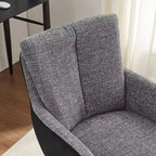 Chaise de bureau pivotante Art Leon en tissu