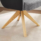 Chaise de bureau pivotante Art Leon en tissu