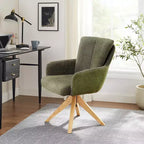 Chaise de bureau pivotante Art Leon en tissu
