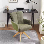 Chaise de bureau pivotante Art Leon en tissu