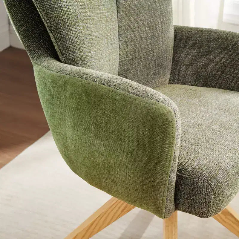 Chaise de bureau pivotante Art Leon en tissu