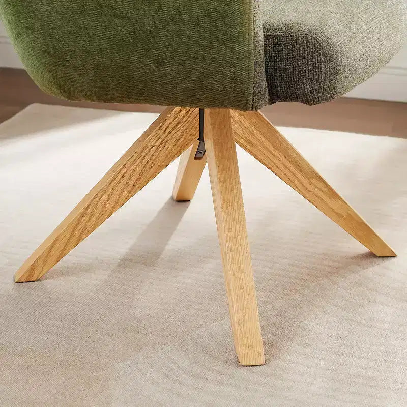 Chaise de bureau pivotante Art Leon en tissu