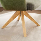 Chaise de bureau pivotante Art Leon en tissu